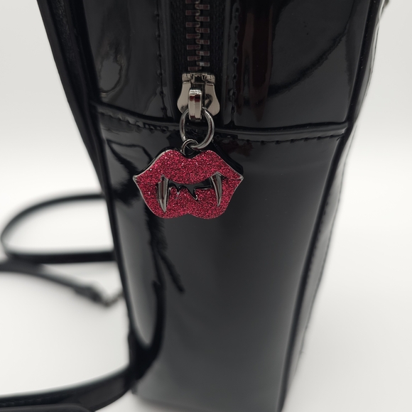 Betsey Johnson Kitsch Bat To The Bone Black Coffin Backpack Halloween Spooky main image 6